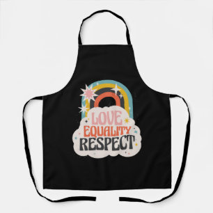 Lgbtq Love LGBT Love Equality and Respect Pride Apron