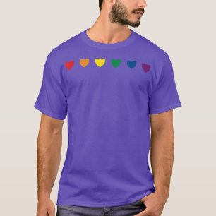LGBTQ+ Love Pride Hearts T-Shirt