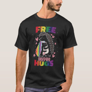 LGBTQ Mom Pride Month Free Mom Hugs T-Shirt