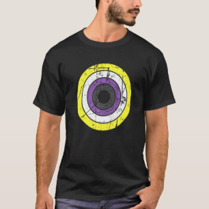 Lgbtq Non Binary Pride Flag Circle Lgbtqia+ Non B T-Shirt
