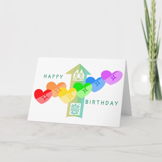 LGBTQ Original Art Birthday Card (Front)