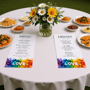 🌈 🐦 LGBTQ Painted With Love wedding Menu