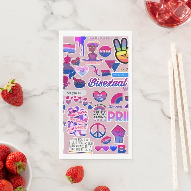 LGBTQ paper napkin (Insitu)