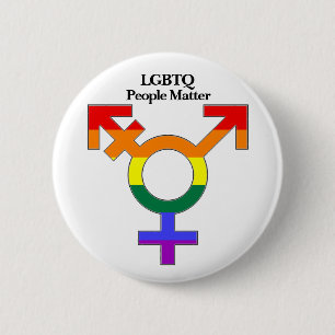 LGBTQ People Matter 6 Cm Round Badge