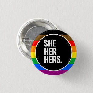 LGBTQ+ Philadelphia Pride Flag (QPOC) 3 Cm Round Badge