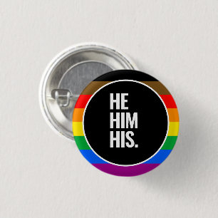 LGBTQ+ Philadelphia Pride Flag (QPOC) 3 Cm Round Badge