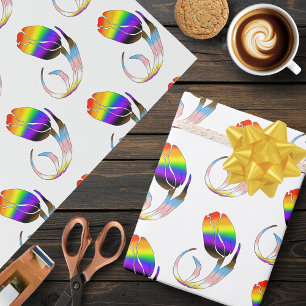 LGBTQ plus Tulip Flowers Wrapping Paper