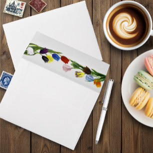 LGBTQ plus Tulips Flowers Envelope