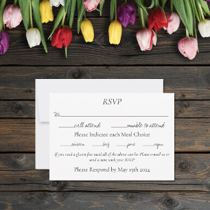 LGBTQ plus Tulips Flowers RSVP Card