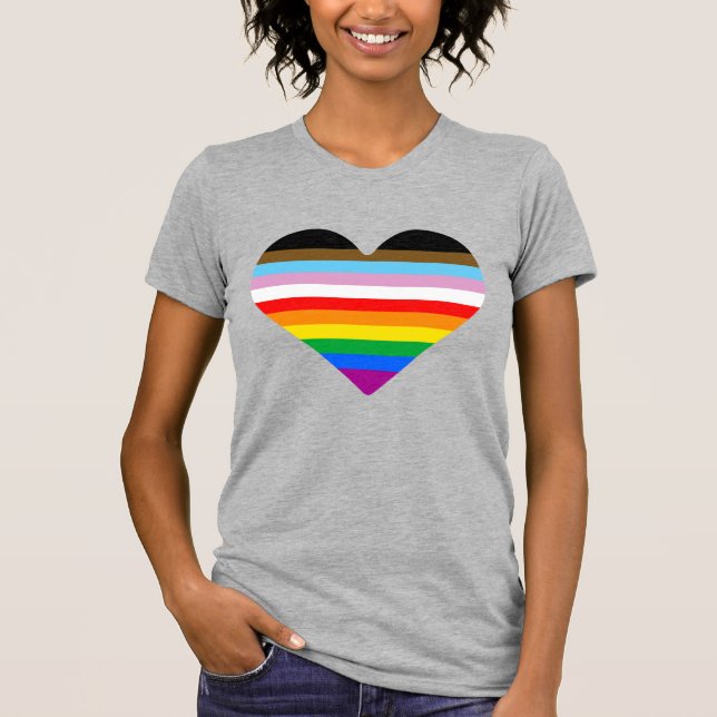 LGBTQ POC Heart T-Shirt (Front)