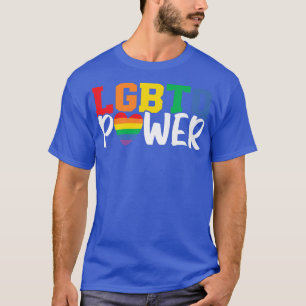 LGBTQ Power Gender Equality Rainbow Pride Month T-Shirt