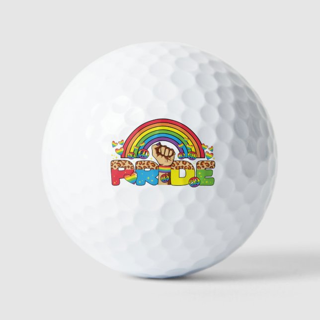 LGBTQ - Pride and Rainbow Golf Balls (Front)