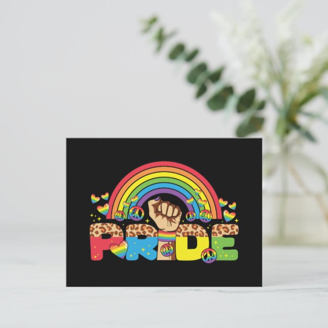 LGBTQ - Pride and Rainbow Postcard (Standing Front)