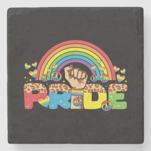 LGBTQ - Pride and Rainbow Stone Coaster