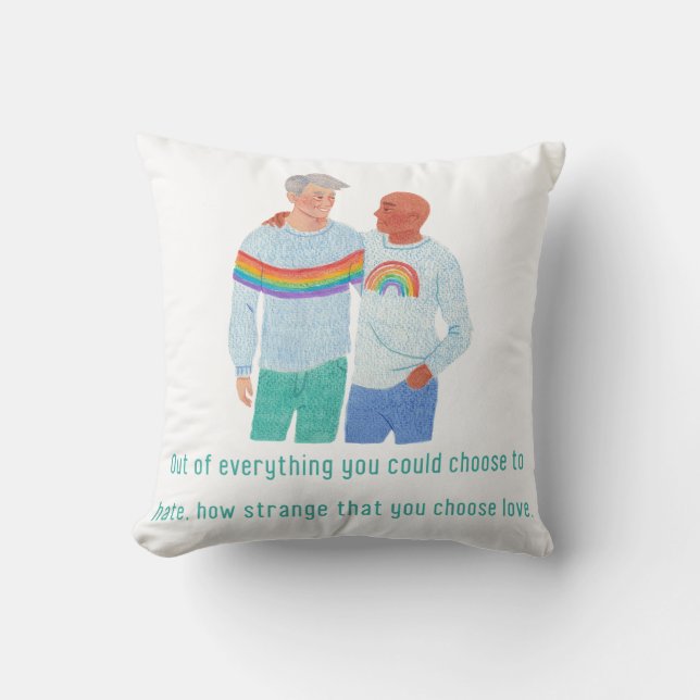 LGBTQ+ Pride Art Cushion (Front)