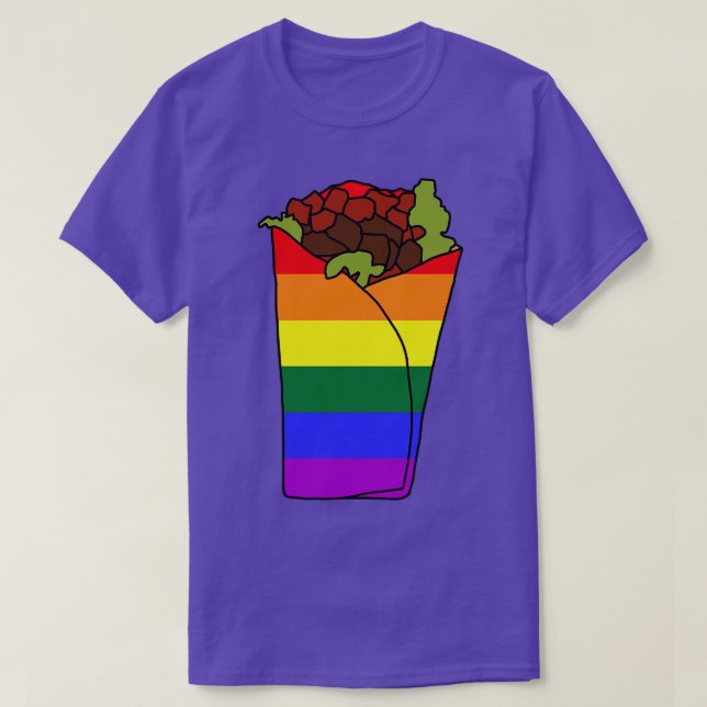 LGBTQ Pride Burrito T-Shirt (Design Front)