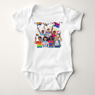 LGBTQ+ Pride Celebration: Inclusive Design Baby Bodysuit