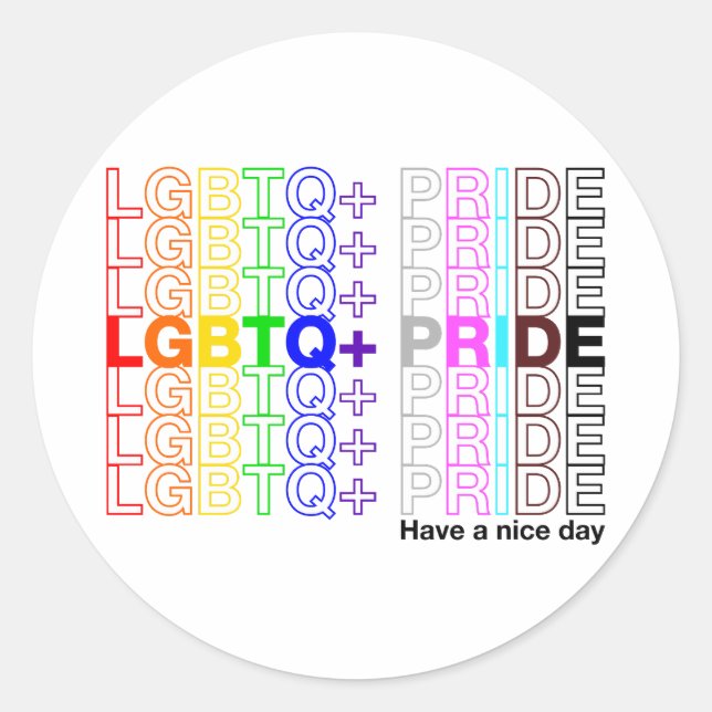 LGBTQ+ Pride Classic Round Sticker (Front)