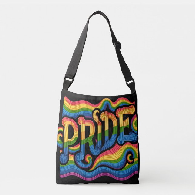 LGBTQ+ pride Crossbody Bag (Front)