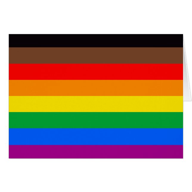 LGBTQ Pride Flag (8 Stripes) (Front Horizontal)
