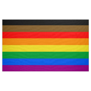 LGBTQ Pride Flag (8 Stripes) Fabric