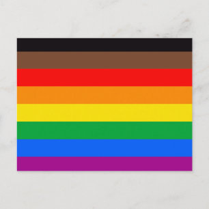 LGBTQ Pride Flag (8 Stripes) Postcard