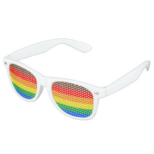 LGBTQ Pride Flag (8 Stripes) Retro Sunglasses