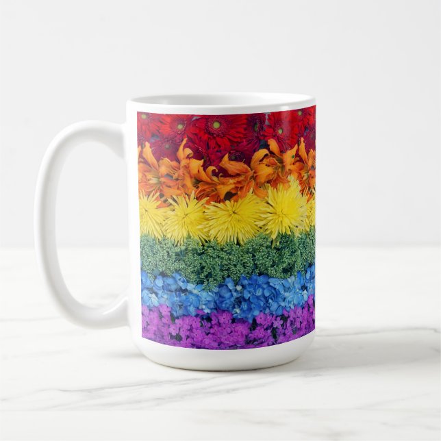 LGBTQ Pride Flower Collection Mug (Left)