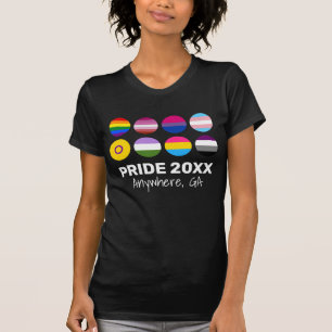 LGBTQ+ Pride (Front Image For Dark Colours ) Custo T-Shirt