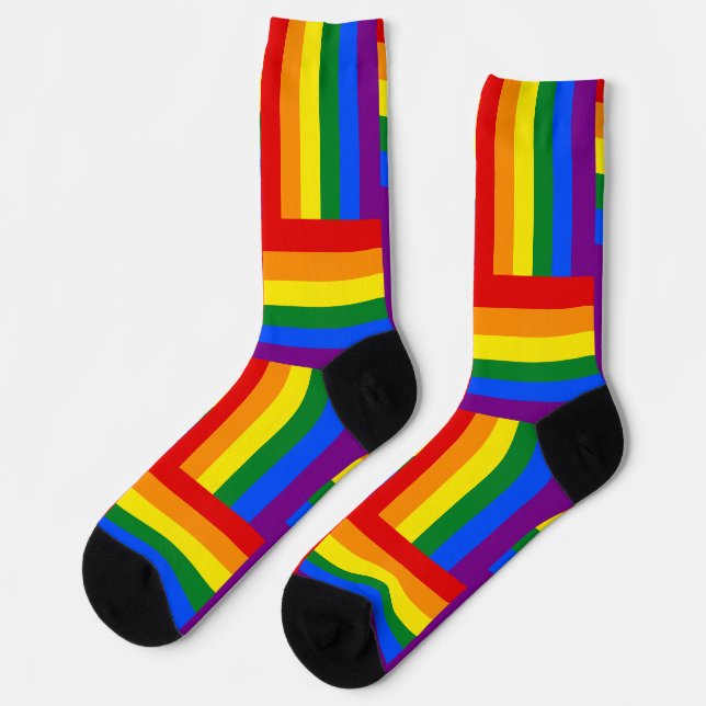 LGBTQ+ Pride Inspired Crew Socks (Left)