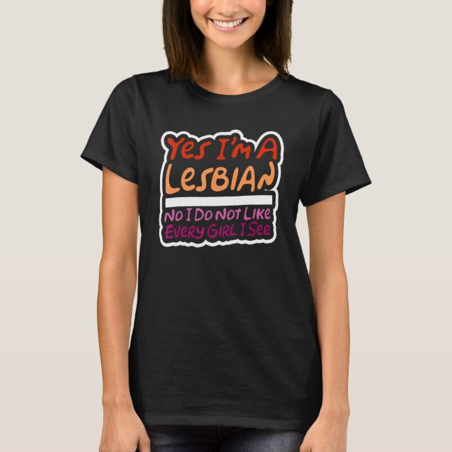 LGBTQ Pride Lesbian Woman  Homosexual Lesbianism S T-Shirt (Front)
