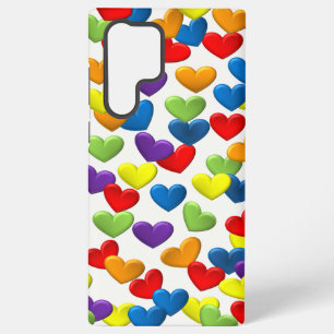 LGBTQ+ / PRIDE Lots of rainbow hearts  Samsung Galaxy Case