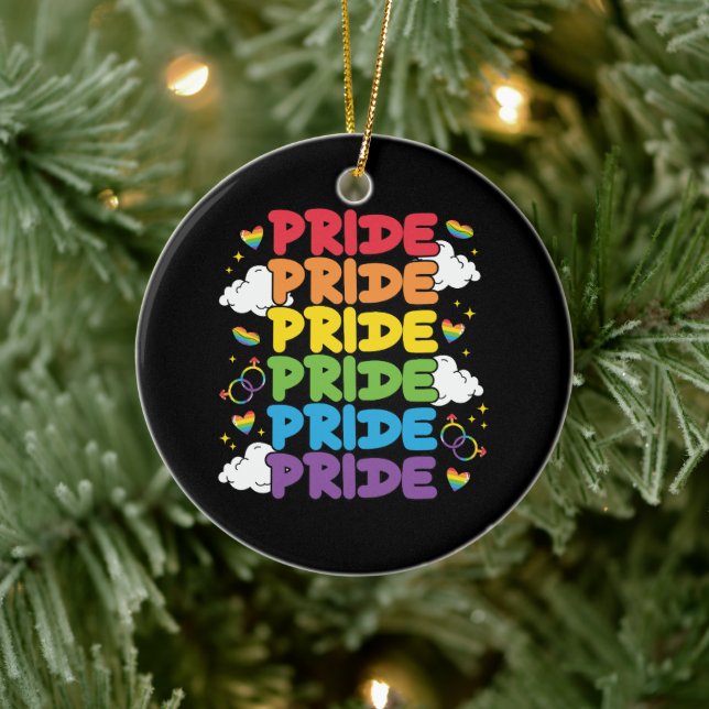 LGBTQ - Pride Month Ceramic Ornament (Tree)