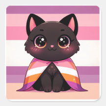 LGBTQ+ pride month Lesbian flag Lesbian cat LGBT