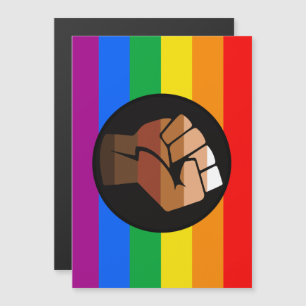 LGBTQ PRIDE (POC Fist Pride) Magnetic Invitation