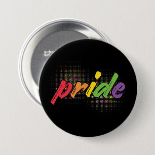 LGBTQ - Pride - Rainbow Colours 7.5 Cm Round Badge