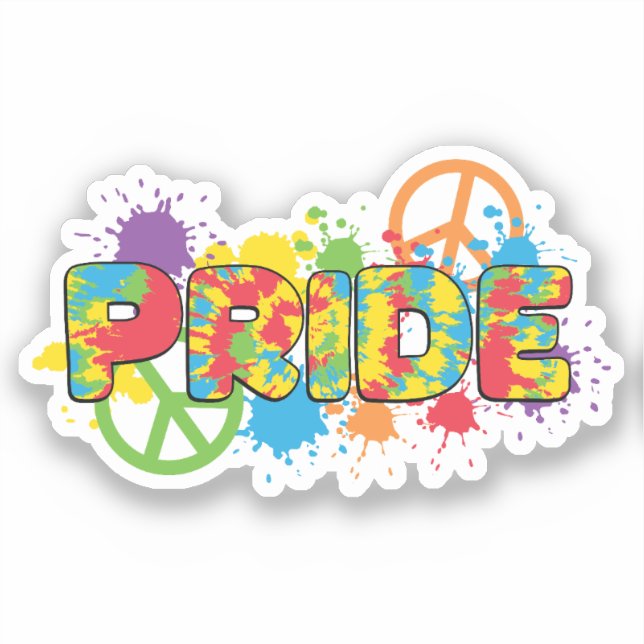 LGBTQ - Pride - Rainbow Colours Paint Splashes (Front)
