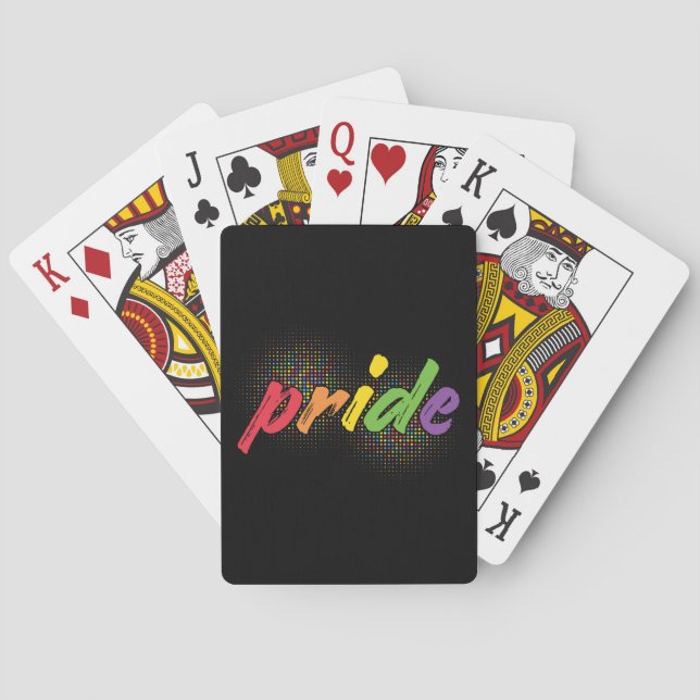 LGBTQ - Pride - Rainbow Colours Playing Cards (Back)