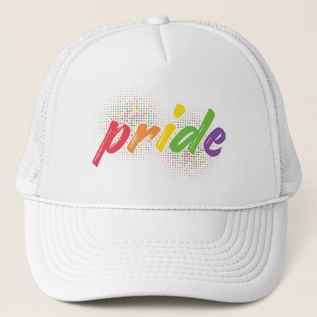 LGBTQ - Pride - Rainbow Colours Trucker Hat (Front)