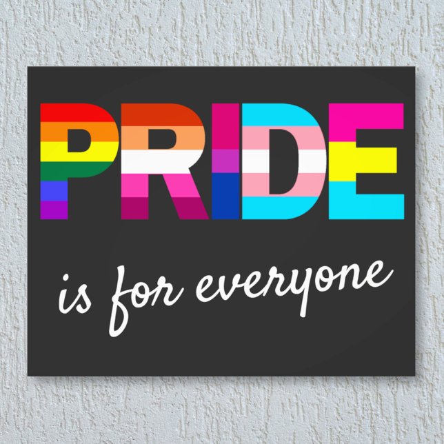 LGBTQ Pride Rainbow Colours Typography Photo Print (Creator Uploaded)