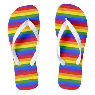 LGBTQ Pride Rainbow Stripe Pattern Thongs