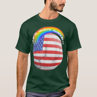 Lgbtq Pride Soccer Mental Health3035 1369  T-Shirt