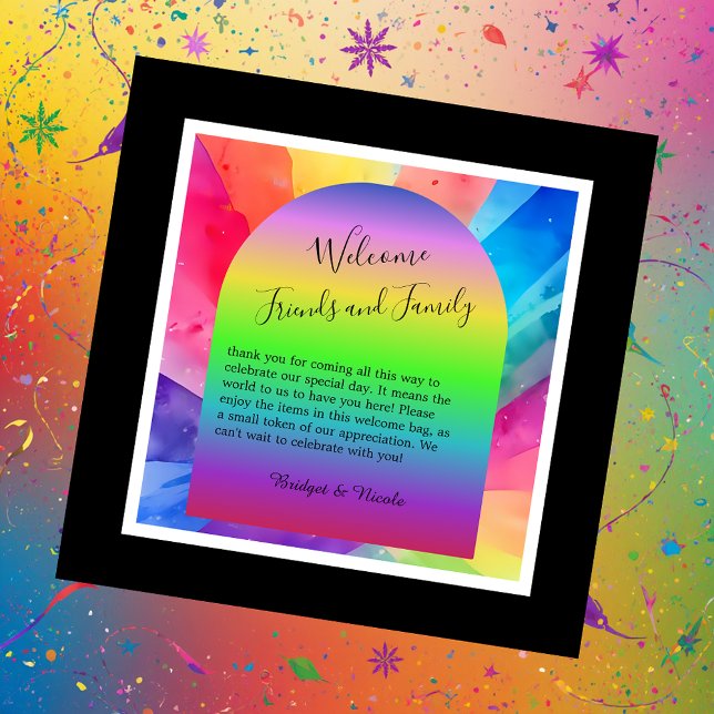 lgbtq pride wedding favour tags (Creator Uploaded)