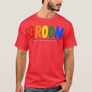 LGBTQ Pride Wedding Groom T-Shirt