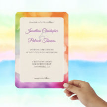LGBTQ Pride Wedding Love is Love Rainbow