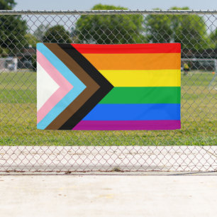 LGBTQ+ Progress Pride Flag Banner