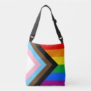LGBTQ+ Progress Pride Flag Crossbody Bag