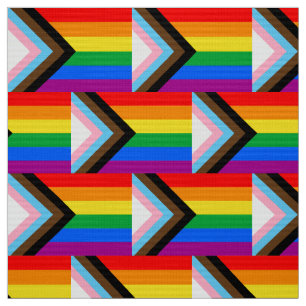 LGBTQ+ Progress Pride Flag Fabric