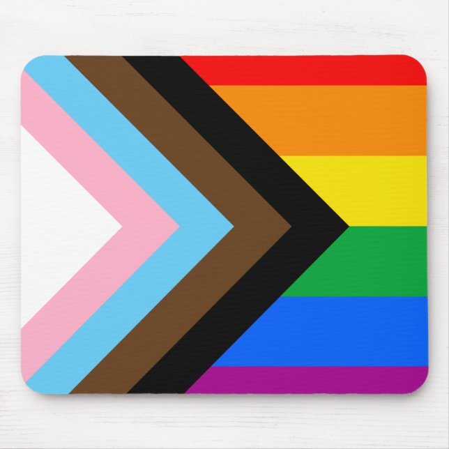 LGBTQ+ Progress Pride Mouse Pad (Front)