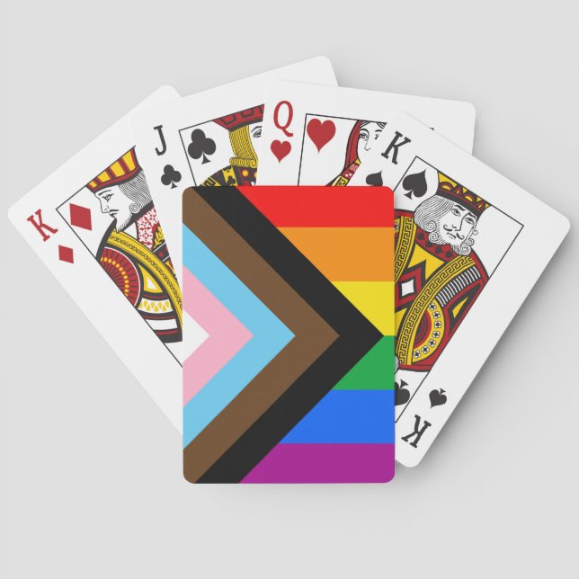LGBTQ+ Progress Pride Playing Cards (Back)